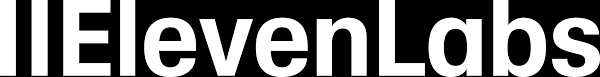 Logo Eleven Labs w czerni i bieli